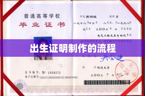 东凤出生证明制作的流程