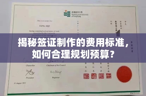 东凤揭秘签证制作的费用标准，如何合理规划预算？