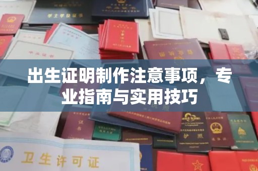 东凤出生证明制作注意事项，专业指南与实用技巧