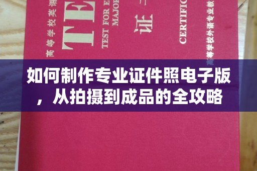 东凤如何制作专业证件照电子版，从拍摄到成品的全攻略