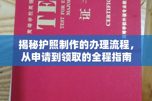 东凤揭秘护照制作的办理流程，从申请到领取的全程指南