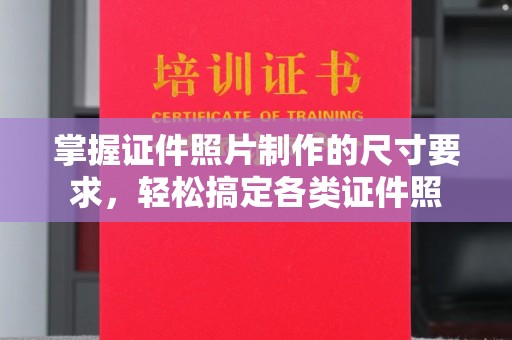东凤掌握证件照片制作的尺寸要求，轻松搞定各类证件照